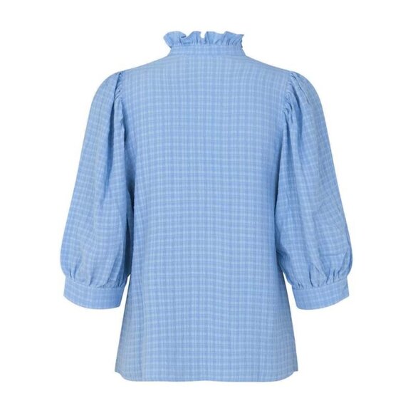 Samsoe Samsoe Light Blue "Camisa Mesji" Top - Picture 4 of 9